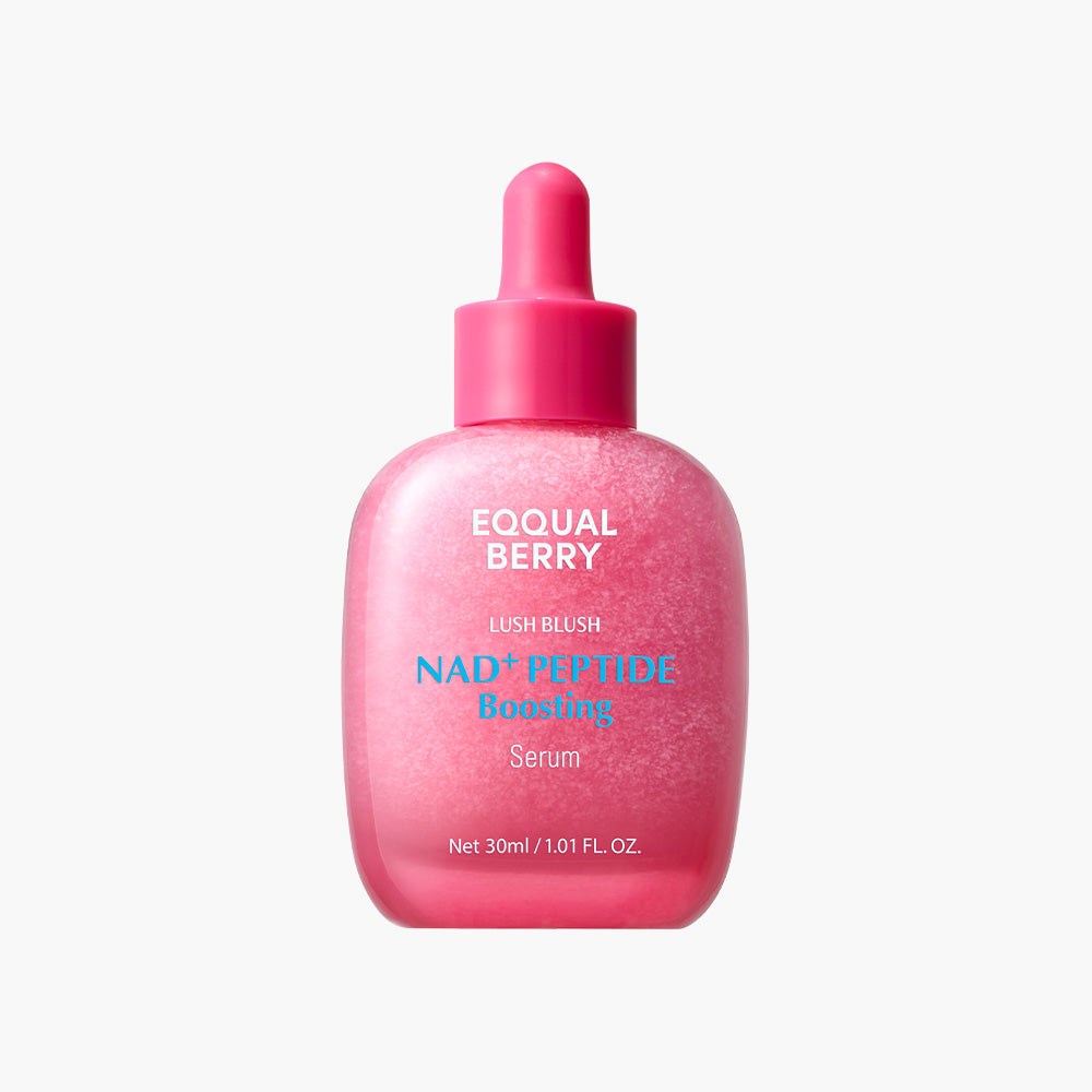 Eqqualberry NAD+ Peptide Boosting Serum 30ml pink bottle